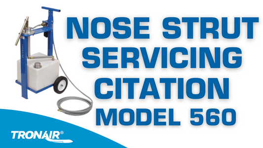 Nose Strut Servicing Citation Model 560