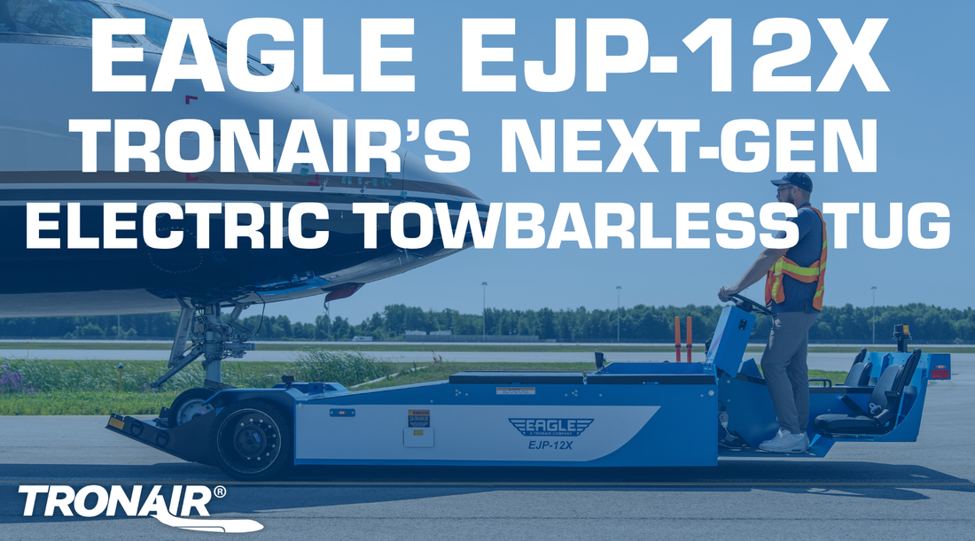 Meet the Eagle EJP-12X: Tronair’s Next-Gen Electric Towbarless Tug