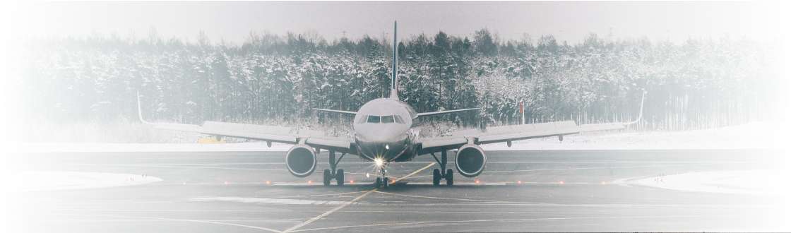 aircraft in the winter